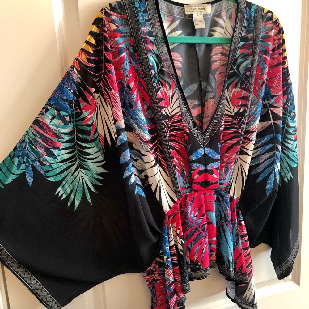 Summer print Peplum Shirt